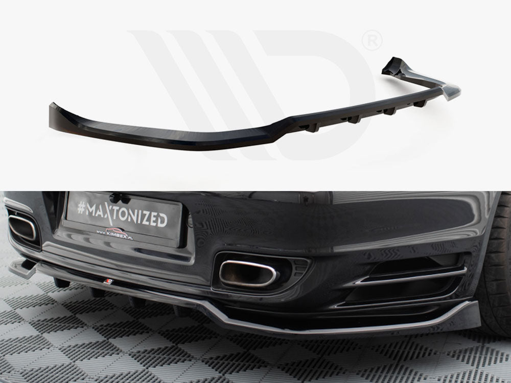 Central Rear Splitter (Vertical Bars) Porsche 911 Turbo 997 - Wayside Performance 