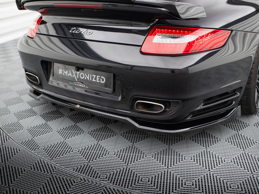 Central Rear Splitter (Vertical Bars) Porsche 911 Turbo 997 - Wayside Performance 