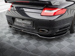 Central Rear Splitter (Vertical Bars) Porsche 911 Turbo 997 - Wayside Performance 