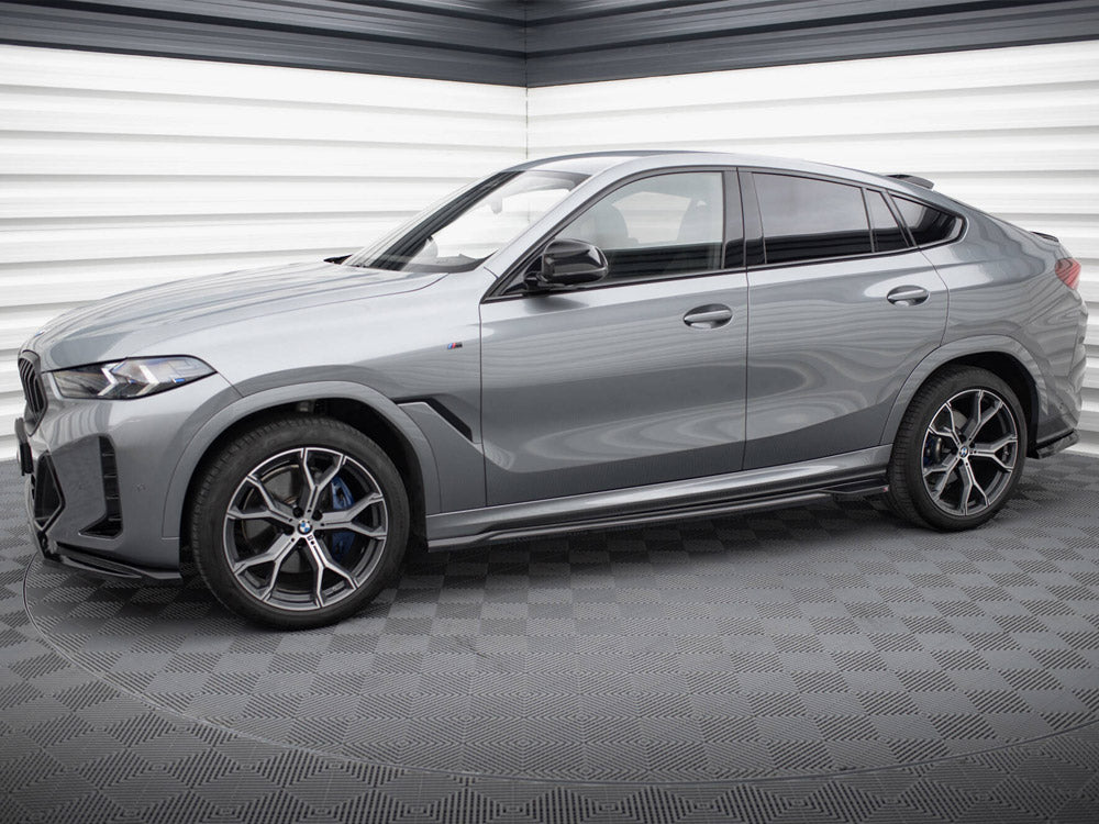 Side Skirts Diffusers V.1 BMW X6 M-Pack G06 Facelift - Wayside Performance 