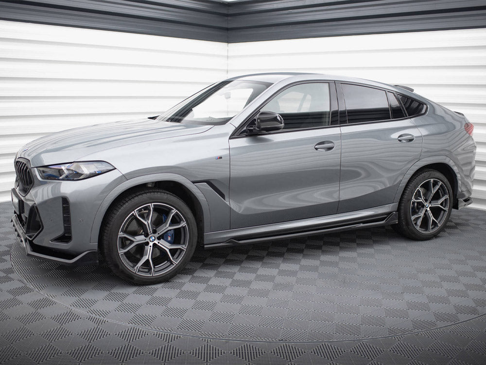 Side Skirts Diffusers V.2 BMW X6 M-Pack G06 Facelift - Wayside Performance 