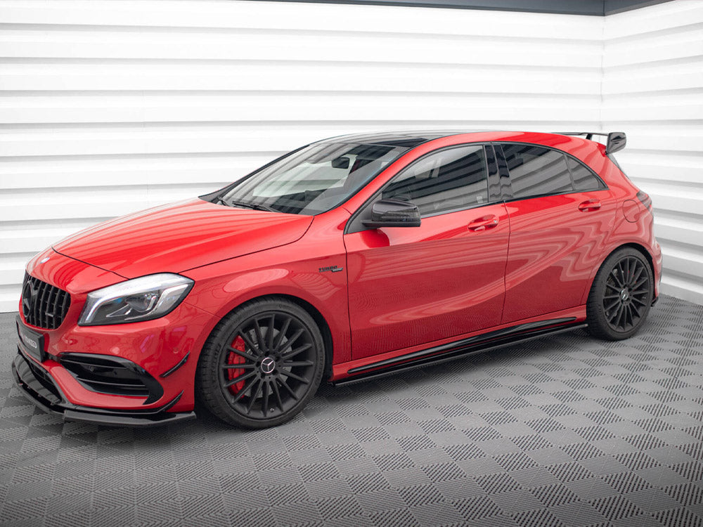 Side Skirts Diffusers Mercedes A W176 / CLA 117 AMG / CLA 117 AMG-Line Facelift - Wayside Performance 