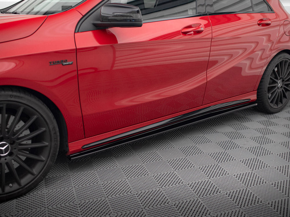Side Skirts Diffusers Mercedes A W176 / CLA 117 AMG / CLA 117 AMG-Line Facelift - Wayside Performance 