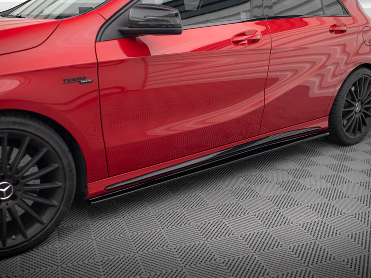 Side Skirts Diffusers Mercedes A W176 / CLA 117 AMG / CLA 117 AMG-Line Facelift - Wayside Performance 