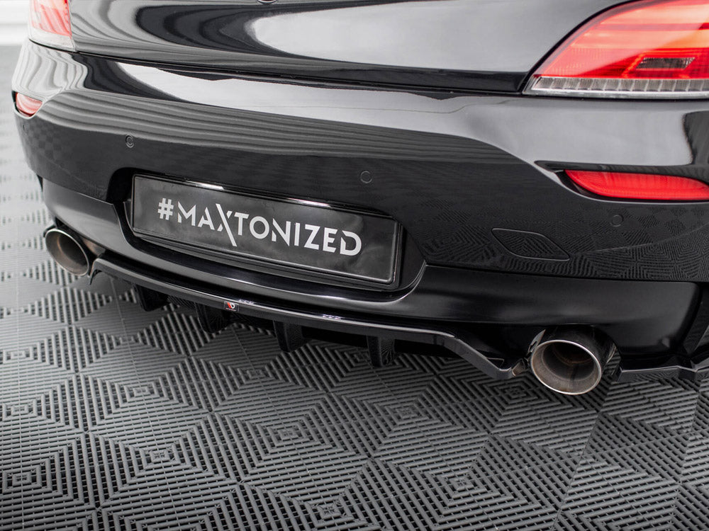 Central Rear Splitter (Vertical Bars) BMW Z4 M-Pack E89 Facelift - Wayside Performance 