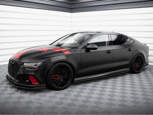 Street PRO Side Skirts Diffusers Audi A7 S-Line C7 - Wayside Performance 