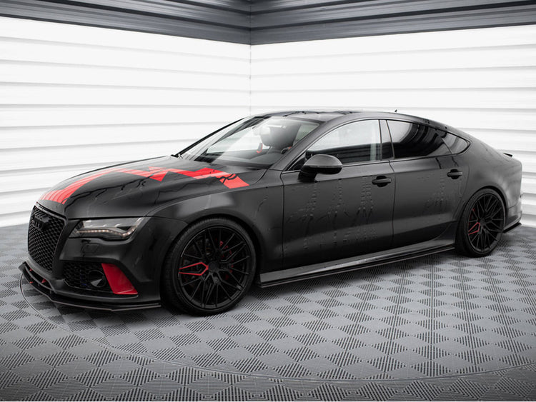 Street PRO Side Skirts Diffusers Audi A7 S-Line C7 - Wayside Performance 