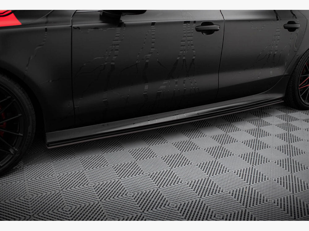 Street PRO Side Skirts Diffusers Audi A7 S-Line C7 - Wayside Performance 