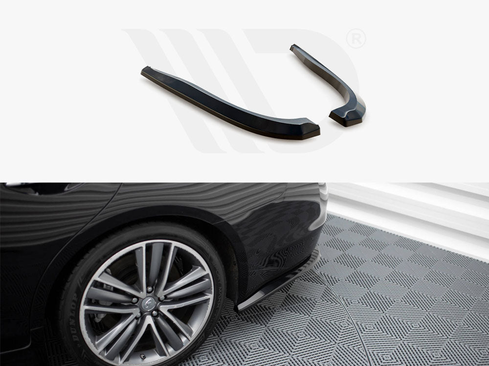 Rear Side Splitters V.2 Infiniti Q50 S Mk1 - Wayside Performance 