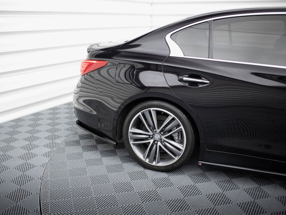 Rear Side Splitters V.2 Infiniti Q50 S Mk1 - Wayside Performance 