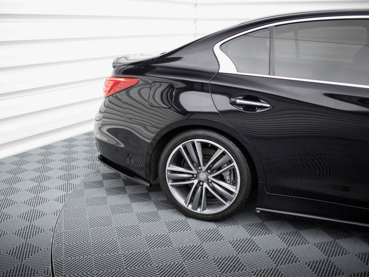 Rear Side Splitters V.2 Infiniti Q50 S Mk1 - Wayside Performance 