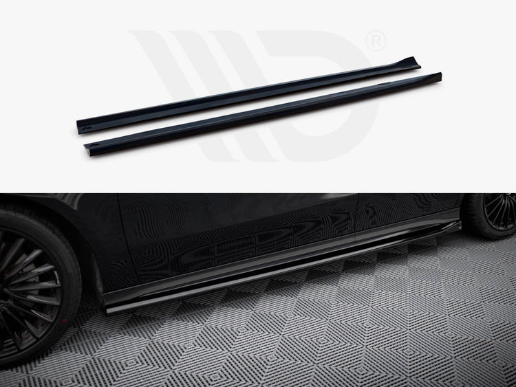Side Skirts Diffusers Mercedes-AMG A35 W177 Facelift - Wayside Performance 