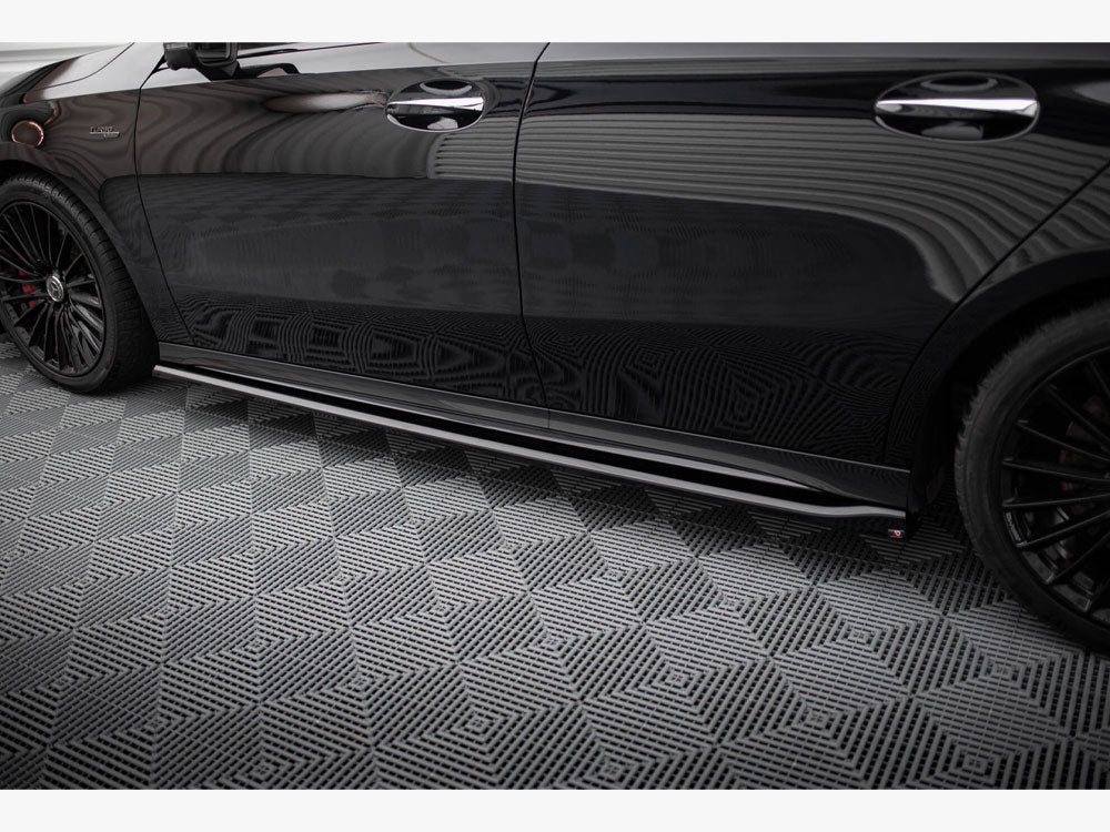 Side Skirts Diffusers Mercedes-AMG A35 W177 Facelift - Wayside Performance 