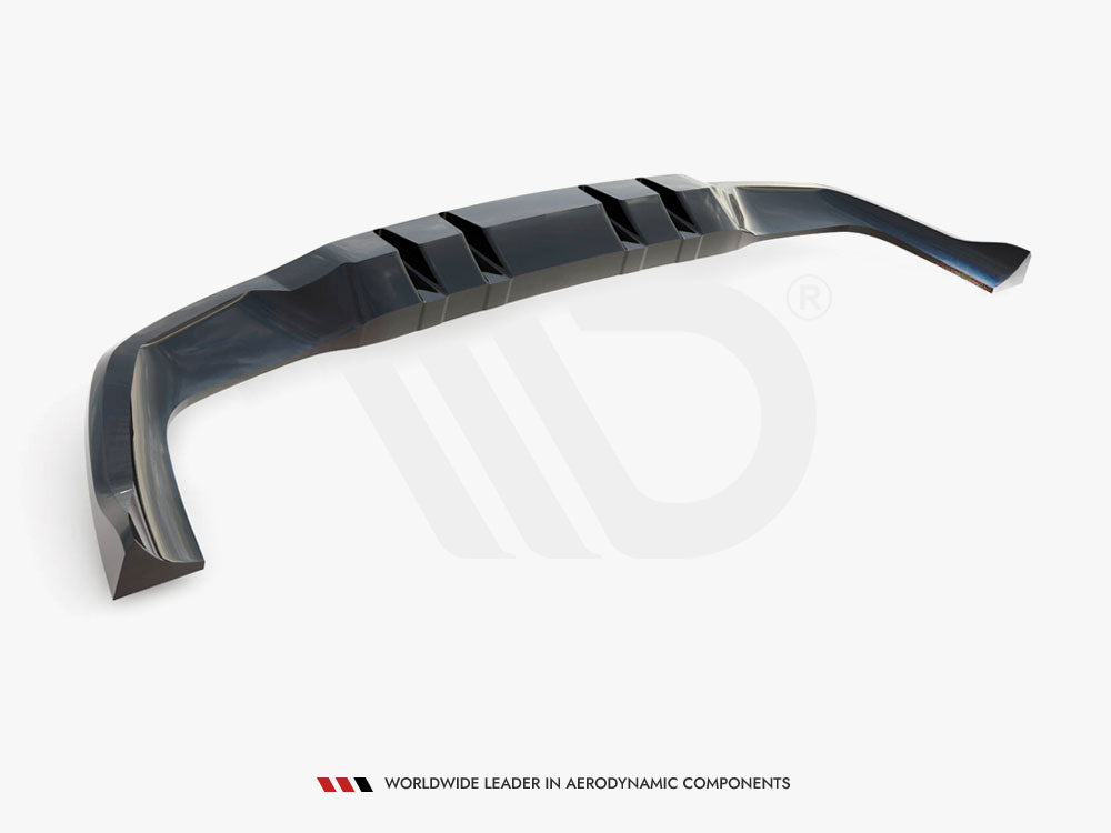 Central Rear Splitter (Vertical Bars) Mercedes-AMG A35 Hatchback W177 - Wayside Performance 