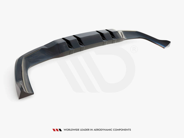Central Rear Splitter (Vertical Bars) Mercedes-AMG A35 Hatchback W177 - Wayside Performance 