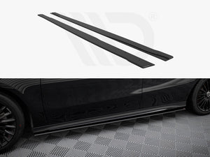 Street PRO Side Skirts Diffusers Mercedes-AMG A35 W177 Facelift - Wayside Performance 
