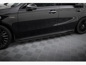 Street PRO Side Skirts Diffusers Mercedes-AMG A35 W177 Facelift - Wayside Performance 