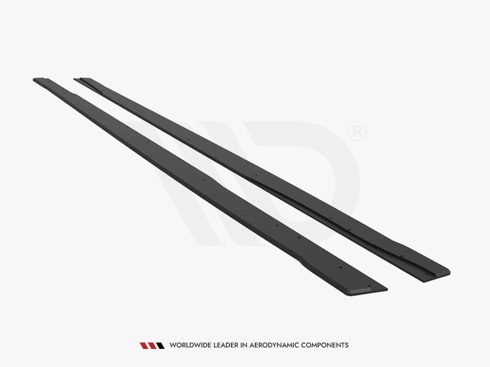 Street PRO Side Skirts Diffusers Mercedes-AMG A35 W177 Facelift - Wayside Performance 