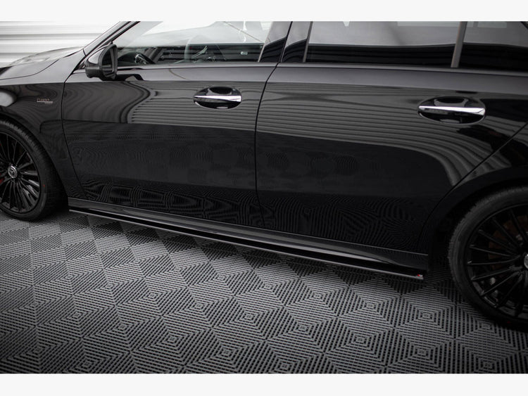 Street PRO Side Skirts Diffusers Mercedes-AMG A35 W177 Facelift - Wayside Performance 