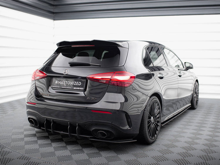 Street Pro Rear Side Splitters Mercedes-AMG A35 Hatchback W177 - Wayside Performance 