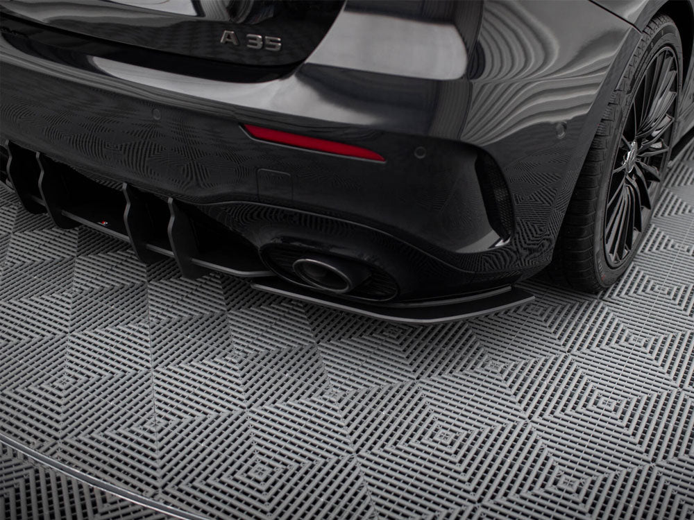Street Pro Rear Side Splitters Mercedes-AMG A35 Hatchback W177 - Wayside Performance 
