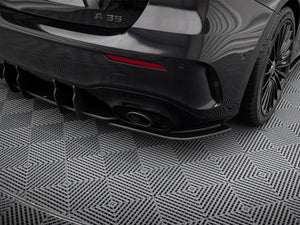 Street Pro Rear Side Splitters Mercedes-AMG A35 Hatchback W177 - Wayside Performance 