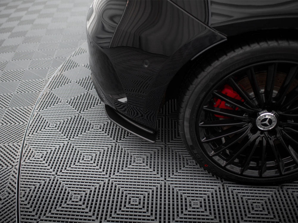 Street Pro Rear Side Splitters Mercedes-AMG A35 Hatchback W177 - Wayside Performance 