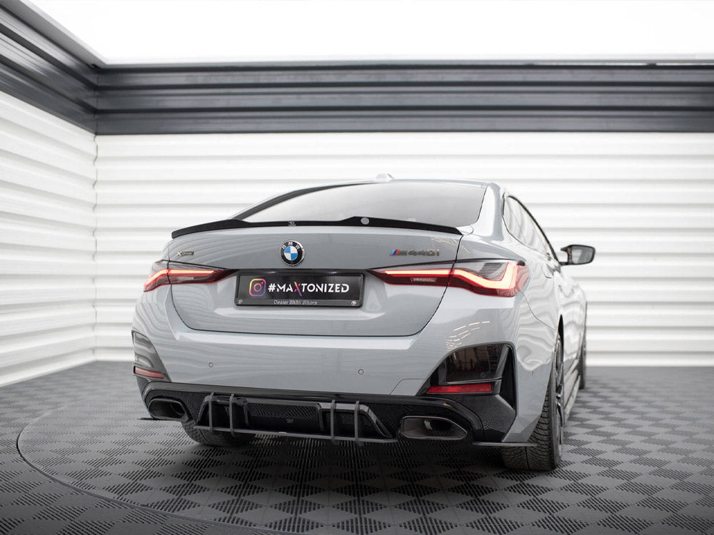Street Pro Rear Side Splitters BMW 4 Gran Coupe M440i G26 - Wayside Performance 