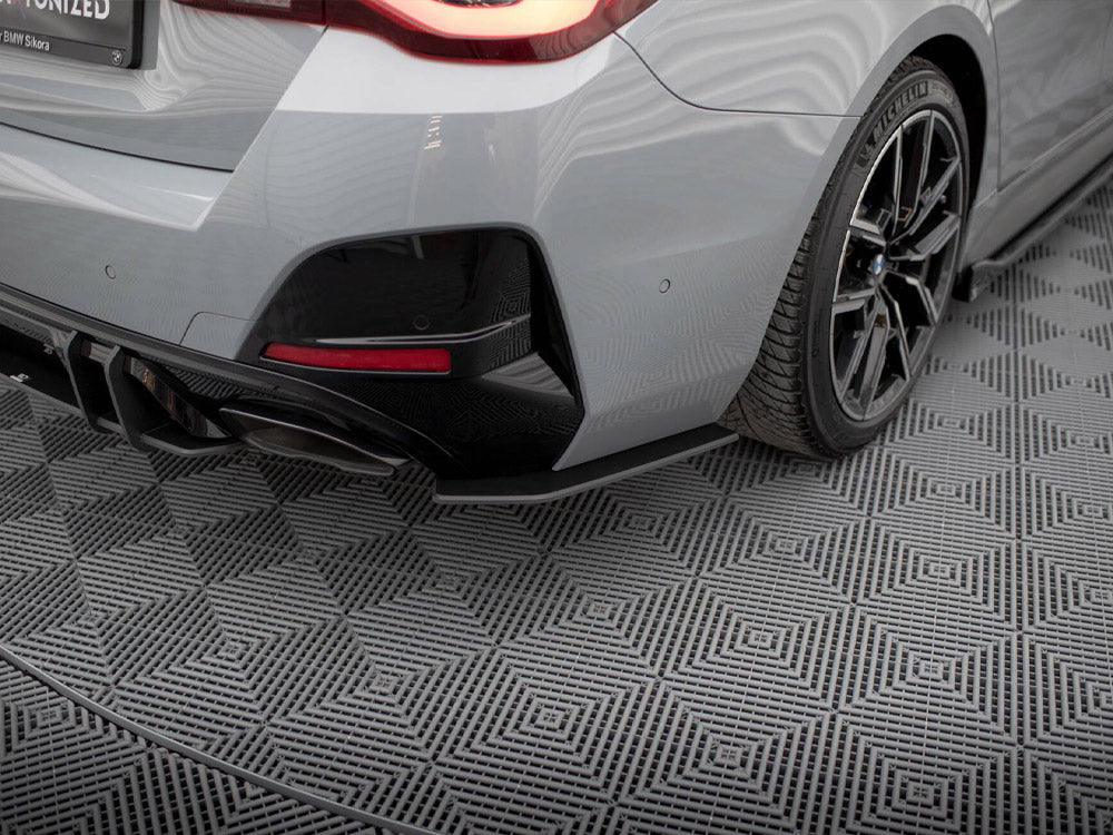 Street Pro Rear Side Splitters BMW 4 Gran Coupe M440i G26 - Wayside Performance 
