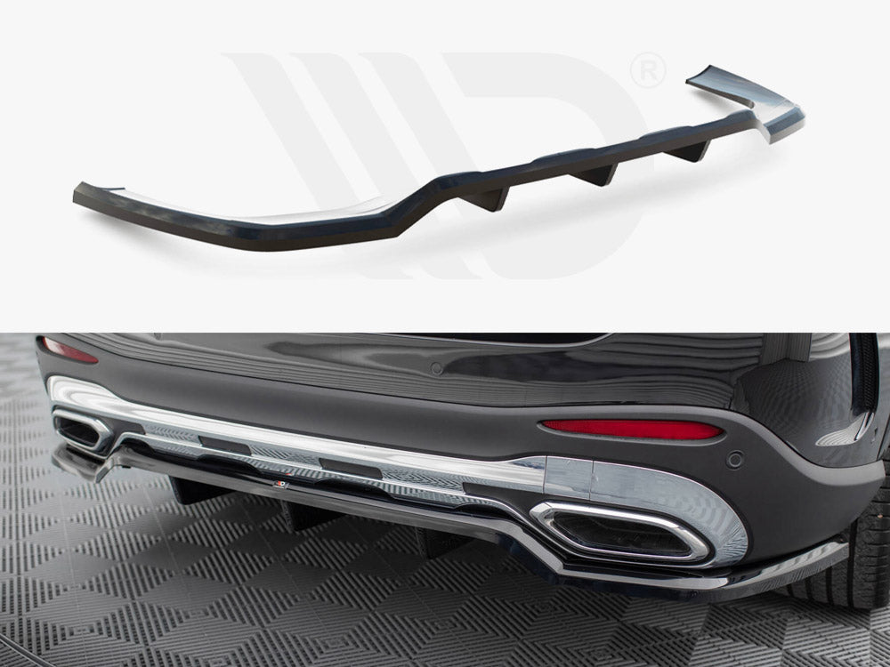 Central Rear Splitter (Vertical Bars) Mercedes-Benz GLC AMG-Line X254 - Wayside Performance 