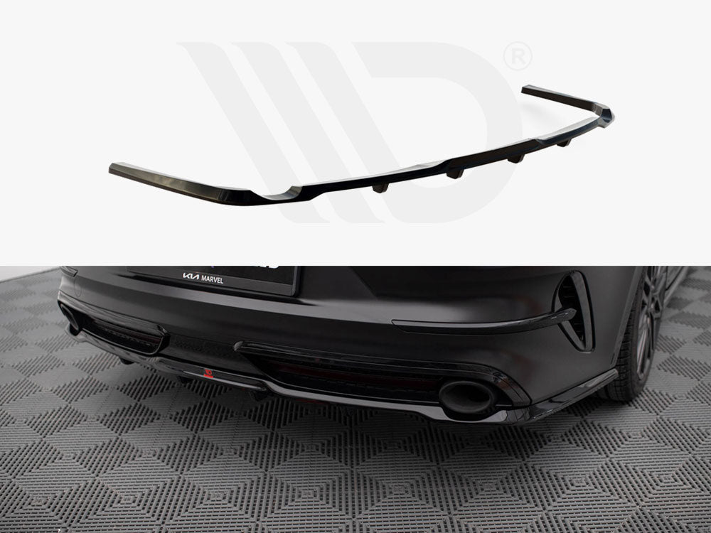 Central Rear Splitter (Vertical Bars) KIA ProCeed GT Mk1 Facelift - Wayside Performance 
