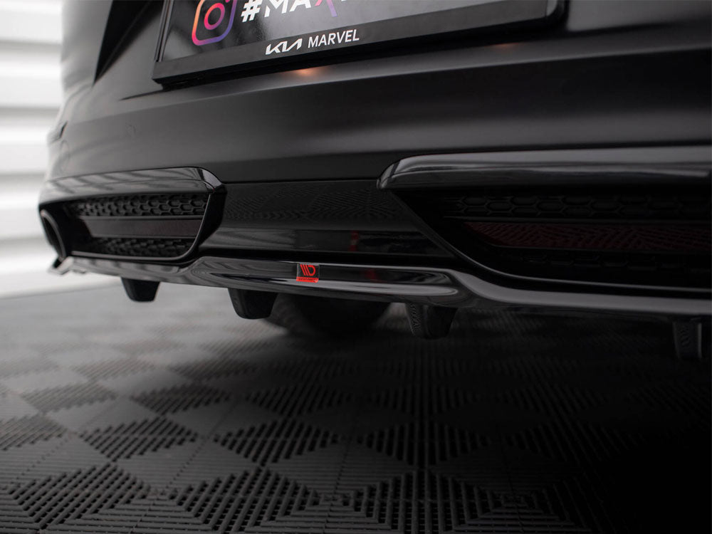 Central Rear Splitter (Vertical Bars) KIA ProCeed GT Mk1 Facelift - Wayside Performance 