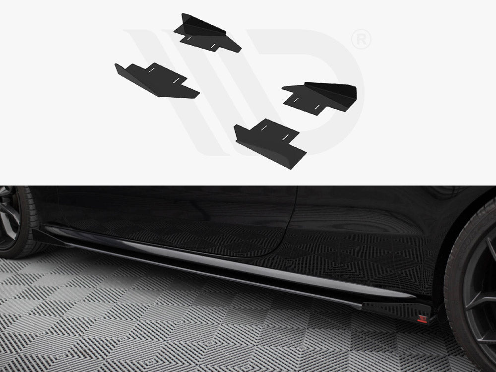 Side Flaps Audi A5 / A5 S-Line / S5 Coupe / Cabrio 8T / 8T Facelift - Wayside Performance 