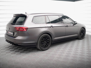 Central Rear Splitter (Vertical Bars) Volkswagen Passat R-Line B8 - Wayside Performance 