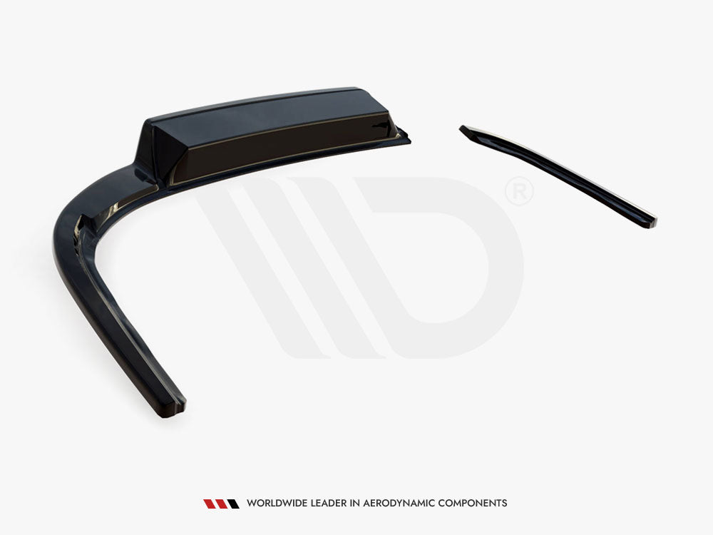 Central Rear Splitter (Vertical Bars) Volkswagen Passat R-Line B8 - Wayside Performance 