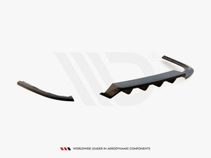 Central Rear Splitter (Vertical Bars) Volkswagen Passat R-Line B8 - Wayside Performance 