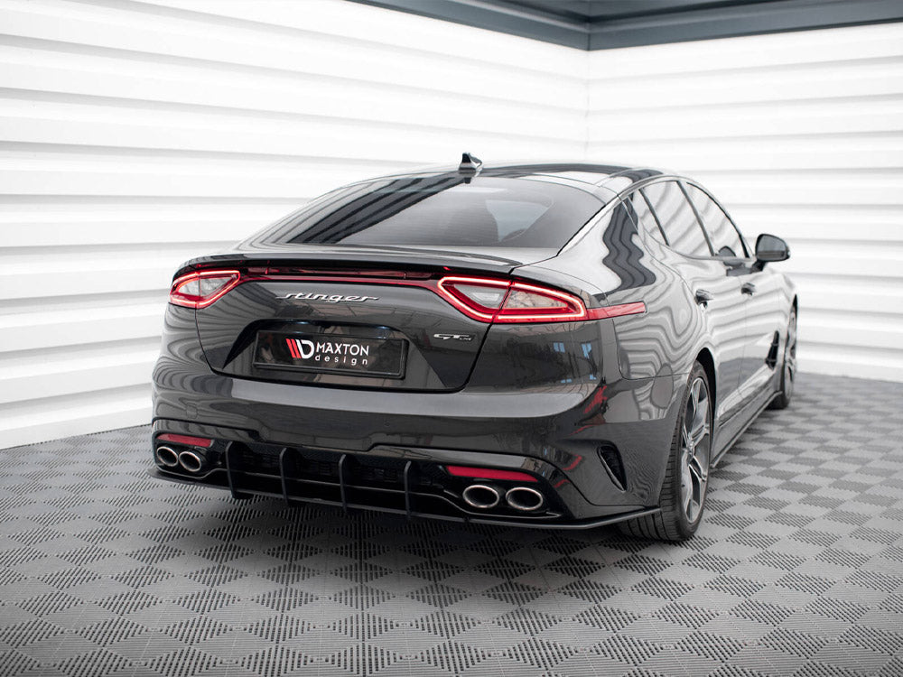 Street Pro Rear Side Splitters KIA Stinger GT-Line Mk1 - Wayside Performance 