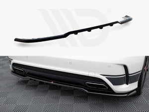 Central Rear Splitter (Vertical Bars) Mercedes-Benz A45 AMG W176 - Wayside Performance 
