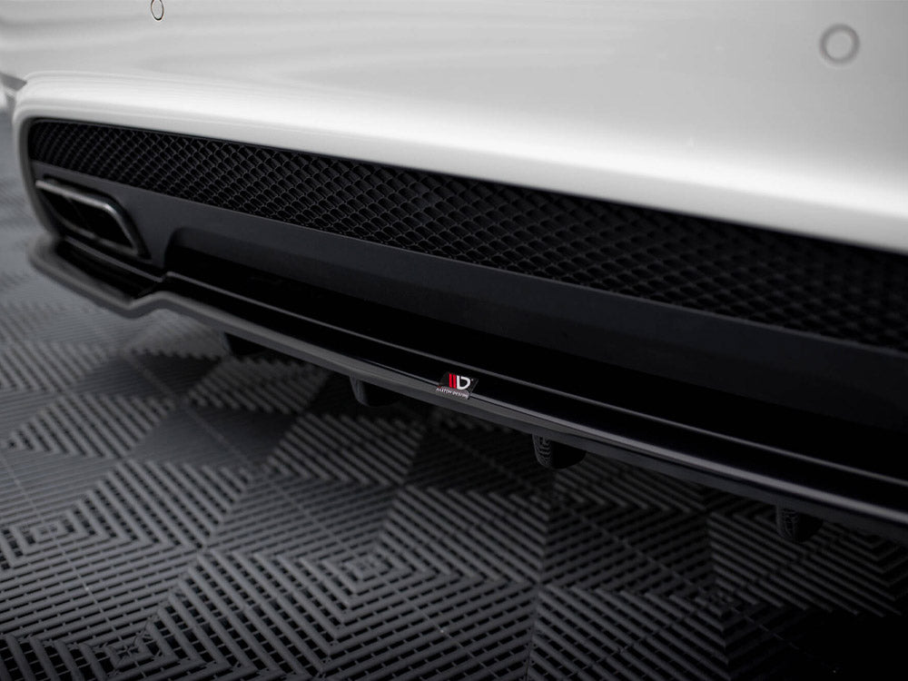 Central Rear Splitter (Vertical Bars) Mercedes-Benz A45 AMG W176 - Wayside Performance 