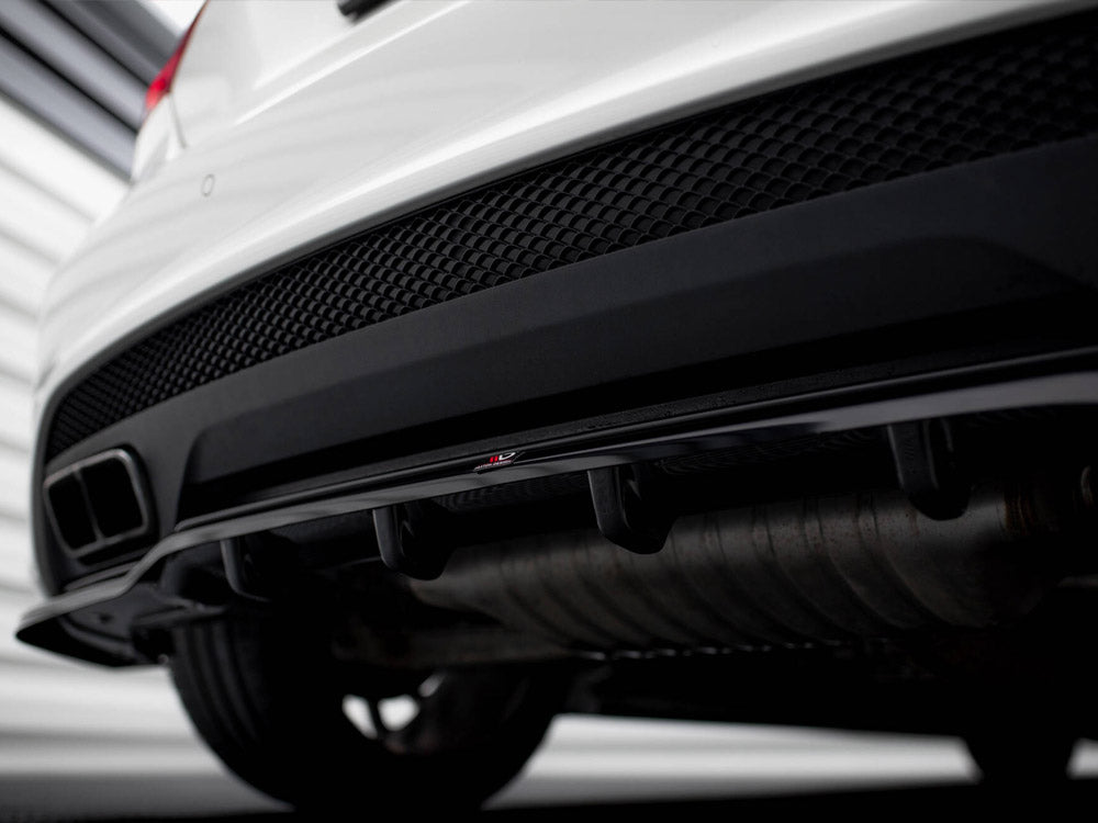 Central Rear Splitter (Vertical Bars) Mercedes-Benz A45 AMG W176 - Wayside Performance 