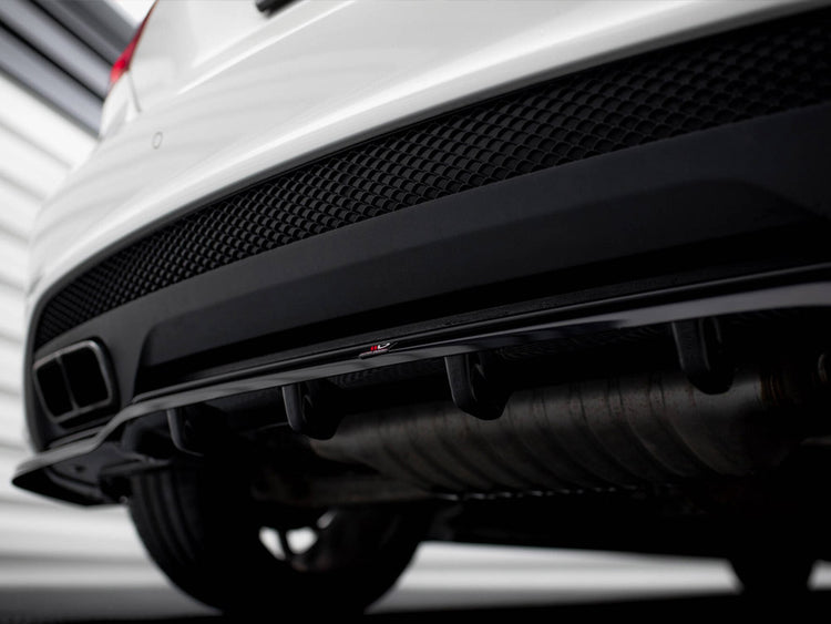 Central Rear Splitter (Vertical Bars) Mercedes-Benz A45 AMG W176 - Wayside Performance 