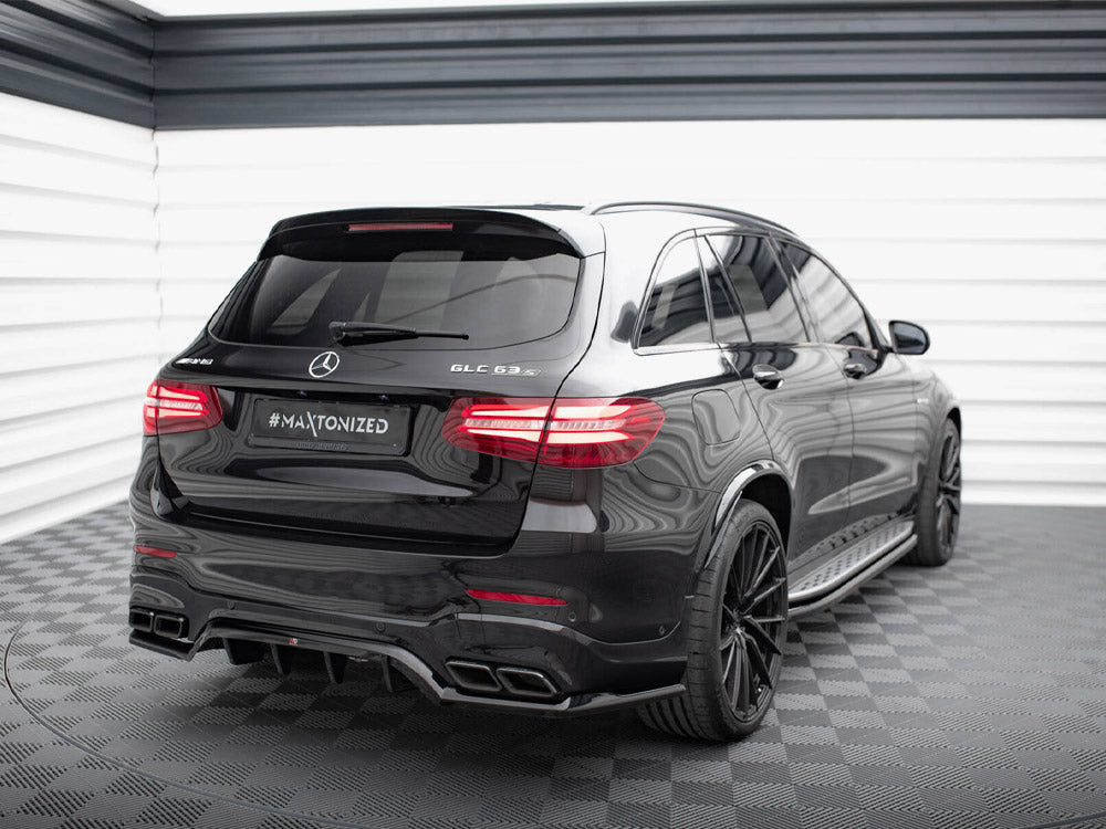Central Rear Splitter (Vertical Bars) V.1 Mercedes-AMG GLC 63 SUV X253 - Wayside Performance 