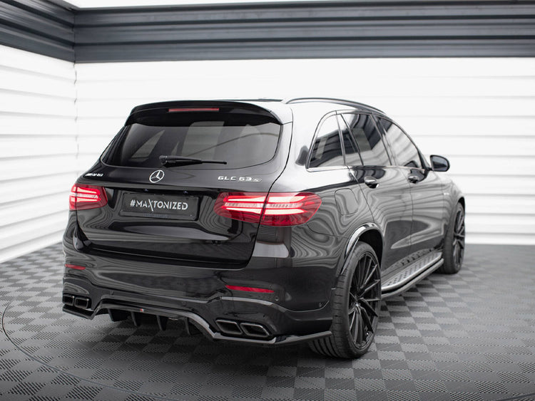 Central Rear Splitter (Vertical Bars) V.1 Mercedes-AMG GLC 63 SUV X253 - Wayside Performance 