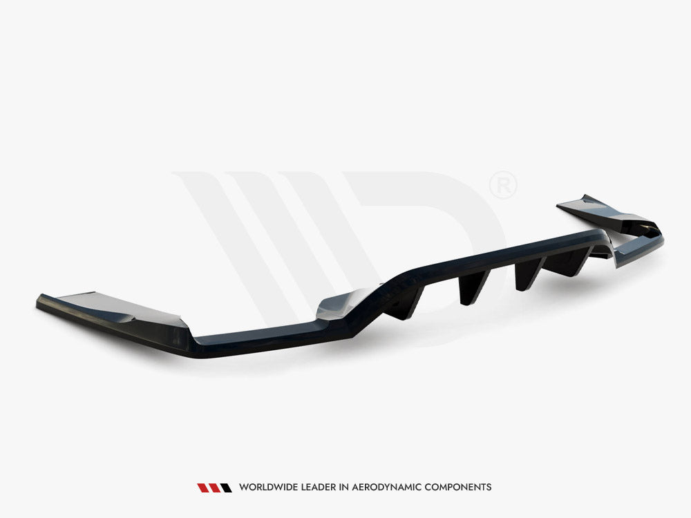 Central Rear Splitter (Vertical Bars) V.1 Mercedes-AMG GLC 63 SUV X253 - Wayside Performance 