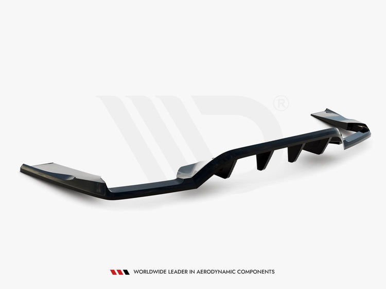 Central Rear Splitter (Vertical Bars) V.1 Mercedes-AMG GLC 63 SUV X253 - Wayside Performance 
