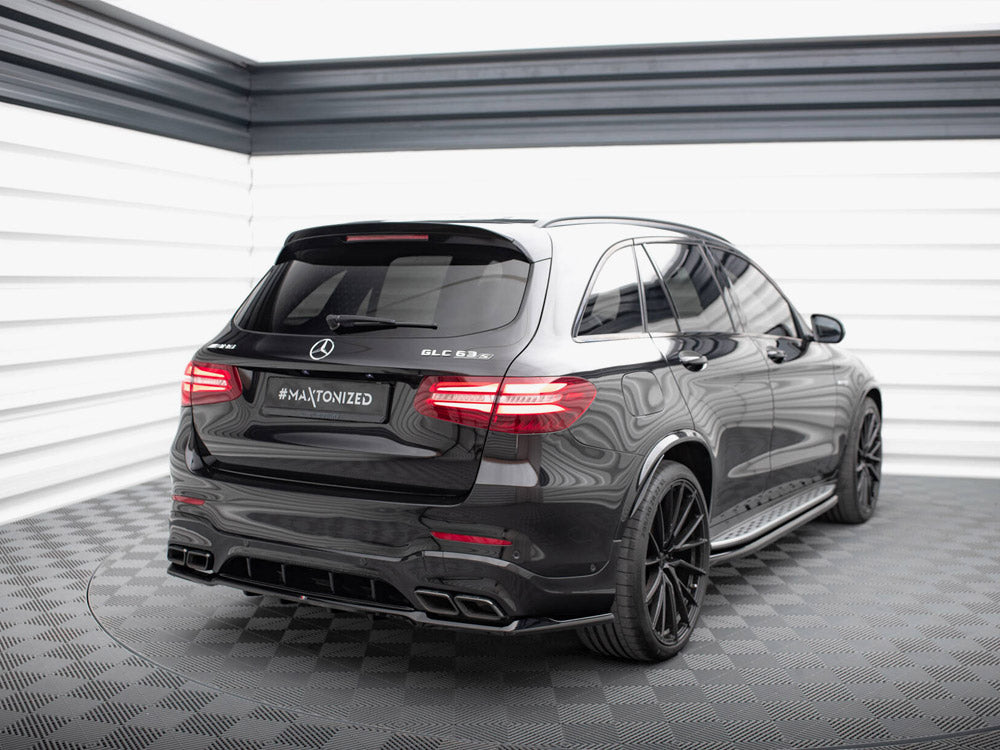Central Rear Splitter (Vertical Bars) V.2 Mercedes-AMG GLC 63 SUV X253 - Wayside Performance 