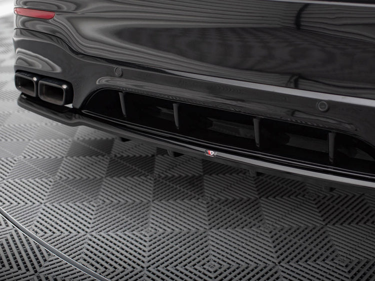 Central Rear Splitter (Vertical Bars) V.2 Mercedes-AMG GLC 63 SUV X253 - Wayside Performance 