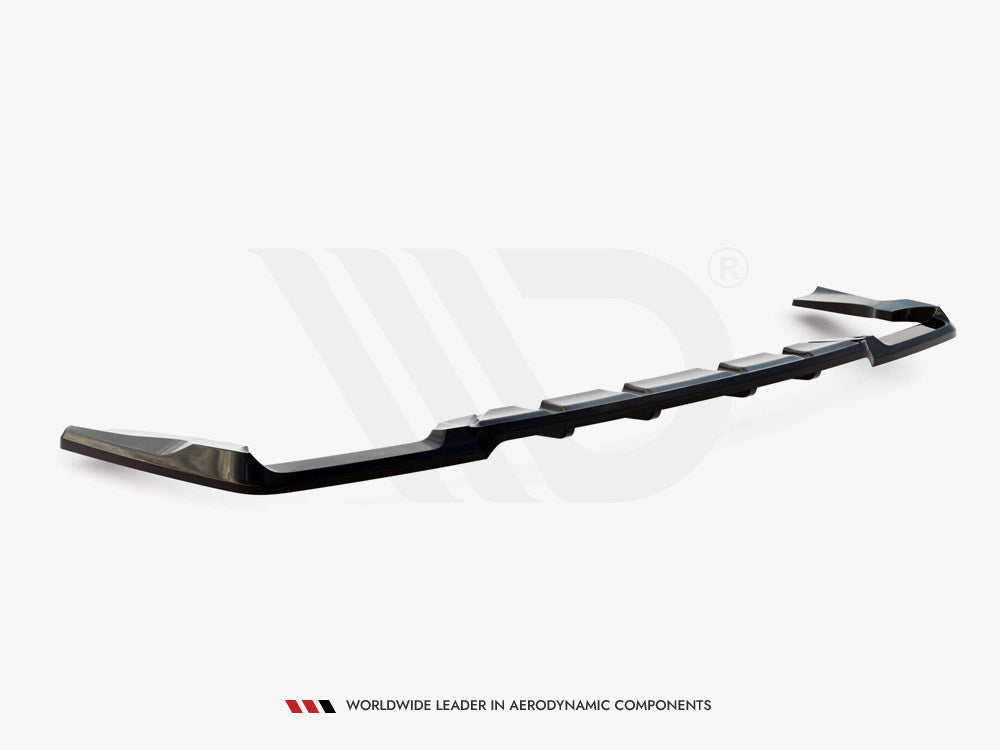 Central Rear Splitter (Vertical Bars) V.2 Mercedes-AMG GLC 63 SUV X253 - Wayside Performance 