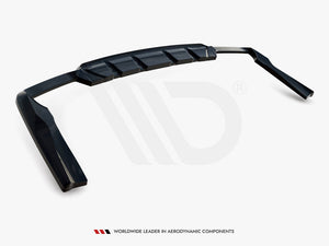 Central Rear Splitter (Vertical Bars) V.2 Mercedes-AMG GLC 63 SUV X253 - Wayside Performance 