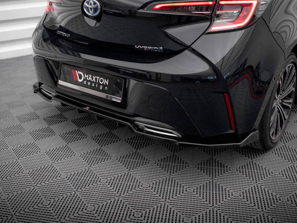 Central Rear Splitter (Vertical Bars) Toyota Corolla Hatchback Mk12 - Wayside Performance 